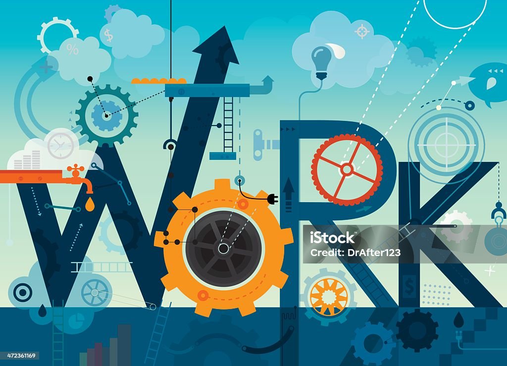Work Function Sign Work Sign Stock Illustration - Download Image Now - Occupation ...