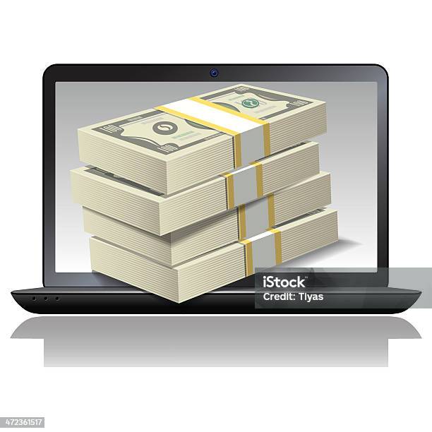 Online Jackpot - Stockowe grafiki wektorowe i więcej obrazów Banknot - Banknot, Banknot USA, Banknot studolarowy