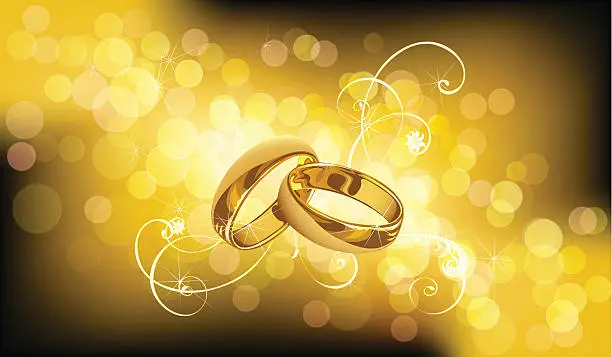 Vector illustration of Wedding rings