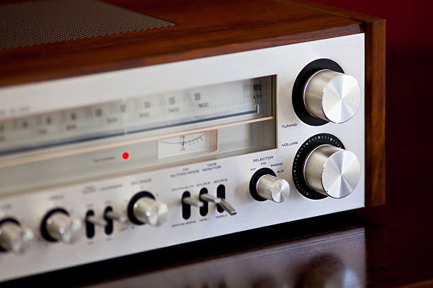 istock Vintage Stereo Radio Receiver Volume And Tuning Knobs 472362724
