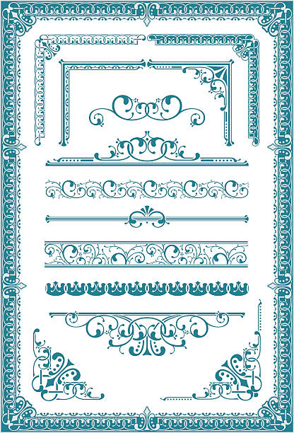 An a Vector Illustration of Vector Elements. Each element can be used separately and combined as needed. 