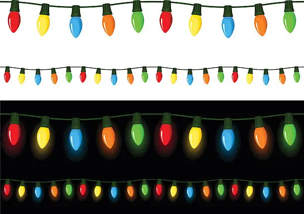 Vector illustration of Christmas Lights
