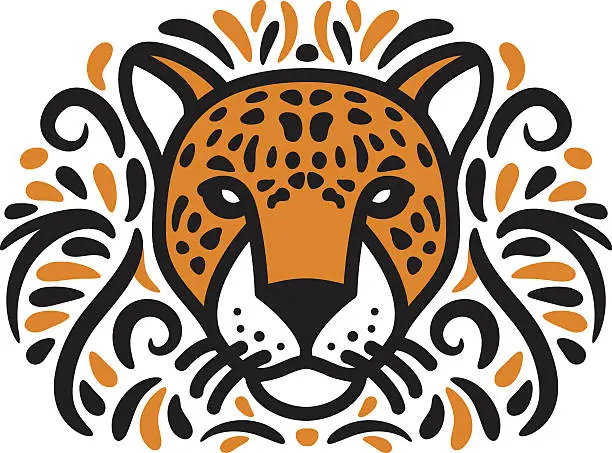 Vector illustration of Jungle Jaguar