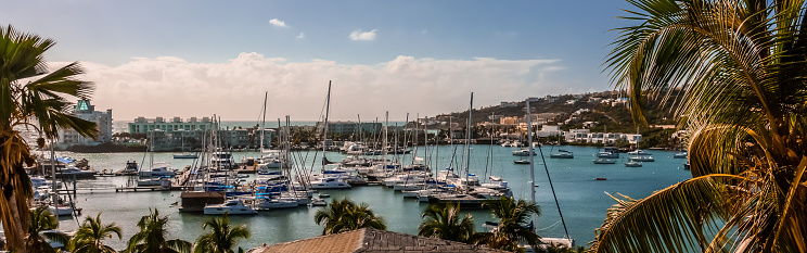 A wide agnle view of Oyster Bay, Saint Martin