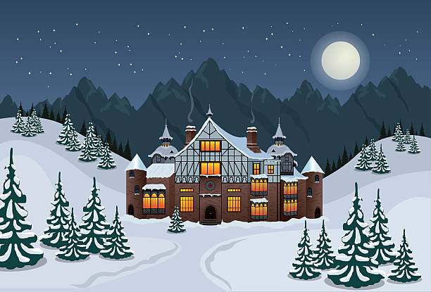 サンタのワークショップ - christmas santa claus north pole snow点のイラスト素材／クリップアート素材／マンガ素材／アイコン素材