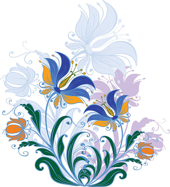 Flowers vector art illustration