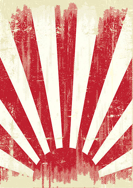 ilustrações de stock, clip art, desenhos animados e ícones de japão grunge bandeira de guerra - japanese flag flag japan japanese culture