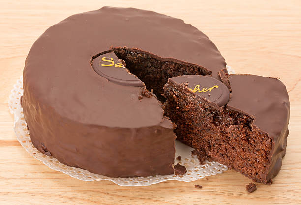 istock Chocolate Sacher torte cake 472366932