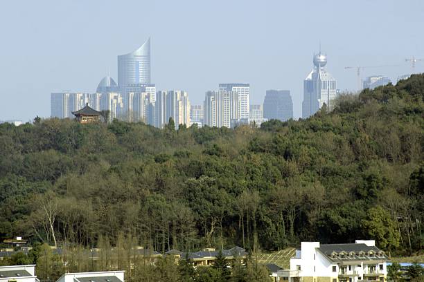 istock Hangzhou business district skyline, China 472367530