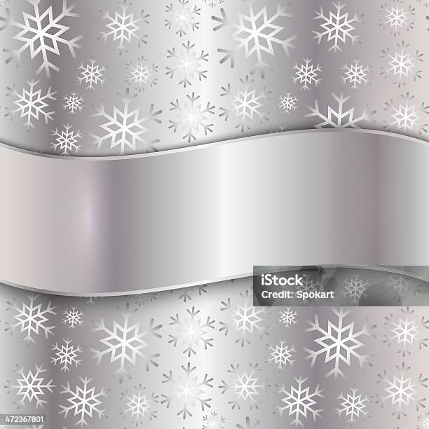 Vetores de Vetor Silver Prato Com Neve e mais imagens de Alumínio - Alumínio, Comemoração - Conceito, Decoração