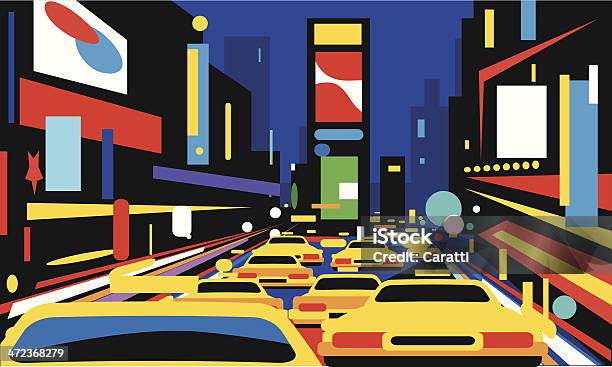 Times Square Stock Illustration - Download Image Now - Times Square - Manhattan, New York City, Illustration