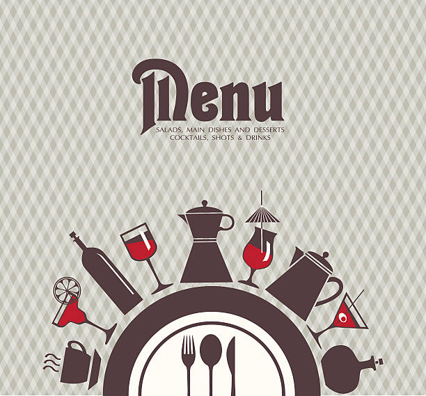 Barra del Menu, e ristorante. - illustrazione arte vettoriale