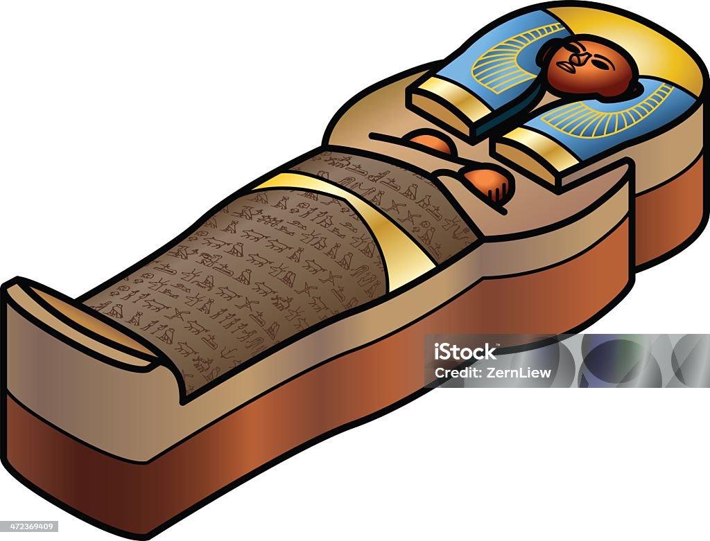 Sarcophagus An ornate egyptian sarcophagus. Active Lifestyle stock vector