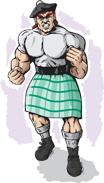 opłata scotsman - pumped stock illustrations