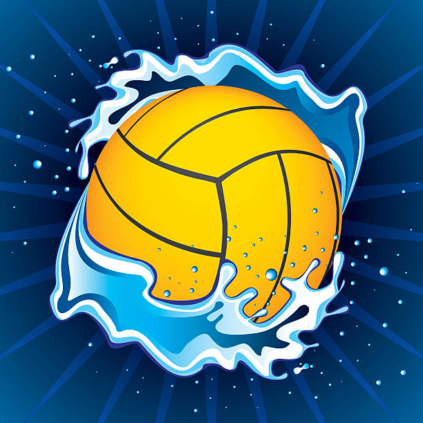 ilustraciones, imágenes clip art, dibujos animados e iconos de stock de tiro bola de water polo - water polo