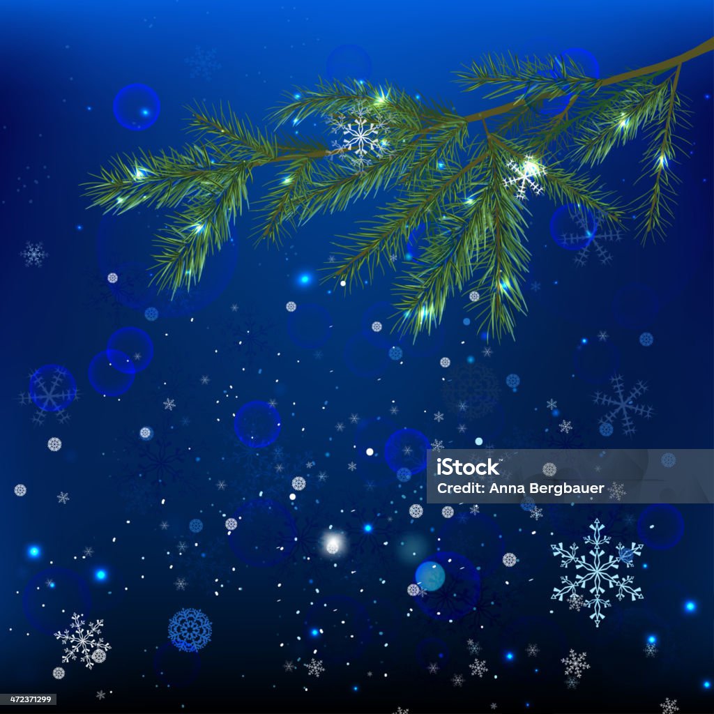 04 _snow branches - clipart vectoriel de Arbre libre de droits