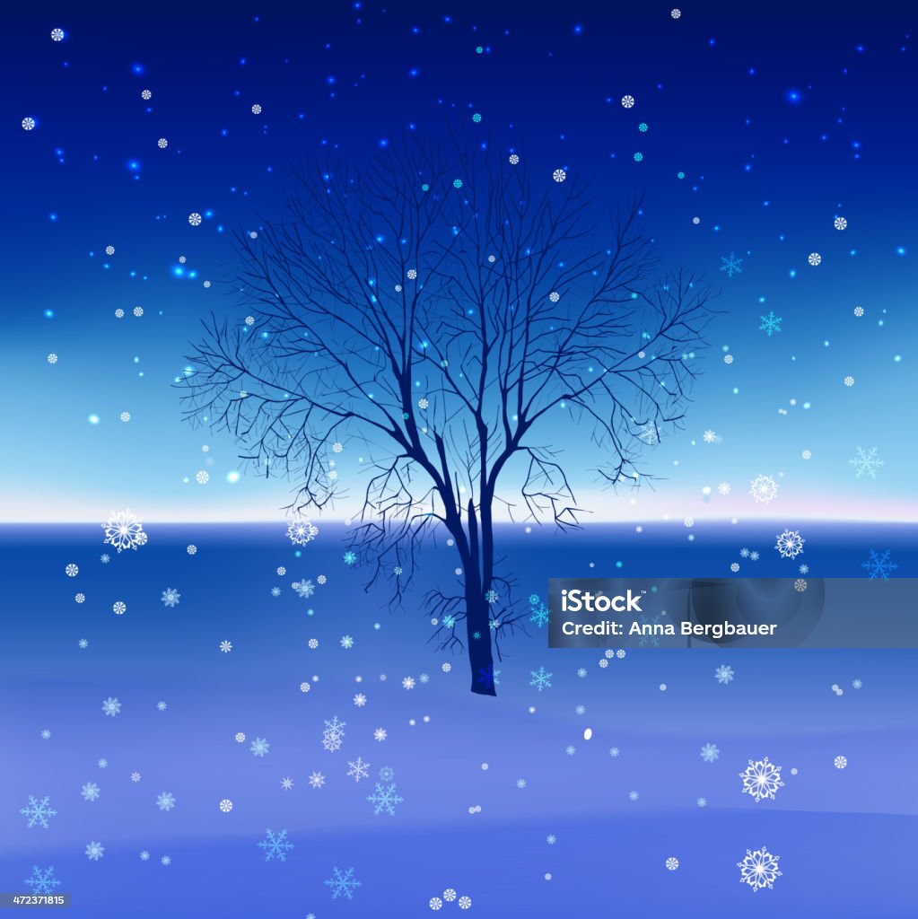 05 _snow paysage - clipart vectoriel de Abstrait libre de droits