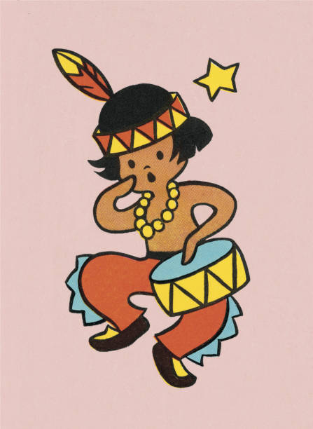 Native American Boy http://csaimages.com/images/istockprofile/csa_vector_dsp.jpg pow wow stock illustrations