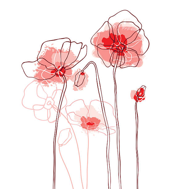 120+ Poppies Blowing In The Wind Stock Illustrations, Royalty-Free ...