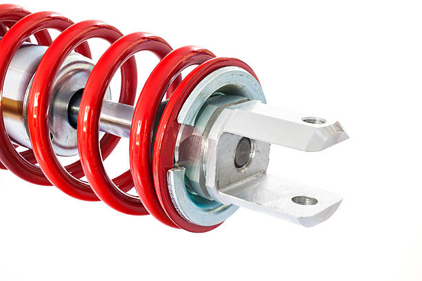 istock New red motorcycle suspension 472372940