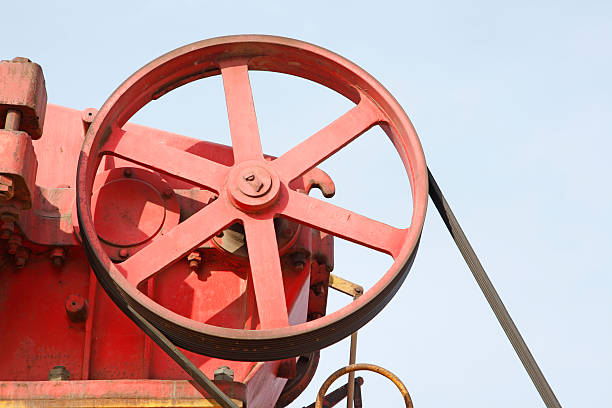istock Transmission wheel on the machinery and equipment 472373950
