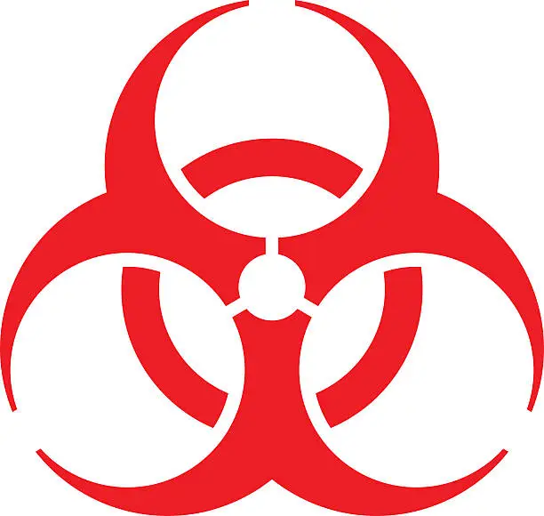 Vector illustration of Biohazard Symbol