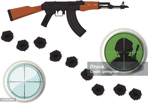 Guerra Contra O Terrorismo Conflitos E Ícones - Arte vetorial de stock e mais imagens de Buraco de Bala - Buraco de Bala, Terrorismo, Assassínio