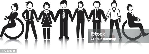 Business Equality Stock Illustration - Download Image Now - Disability, Group Of People, Persons with Disabilities