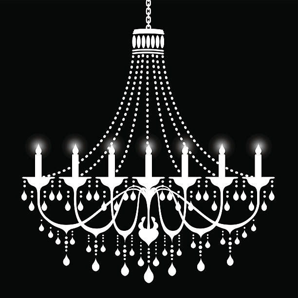 Chandelier vector art illustration