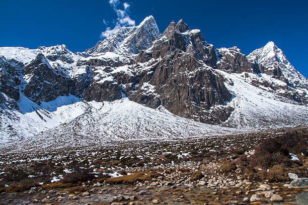 istock view of the Himalayas (Awi, Cholatse, Tabuche Peak) from Pherich 472376992