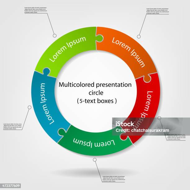 Puzzle De Cercle Moderne Infographie Options De Bannières Vecteurs libres de droits et plus d'images vectorielles de Abstrait