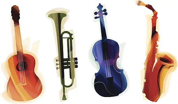 Vector illustration of Instruments