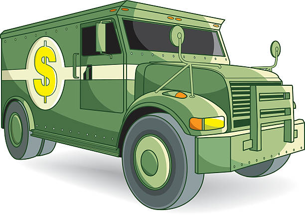 ilustrações, clipart, desenhos animados e ícones de muito forte carro blindado - armored truck