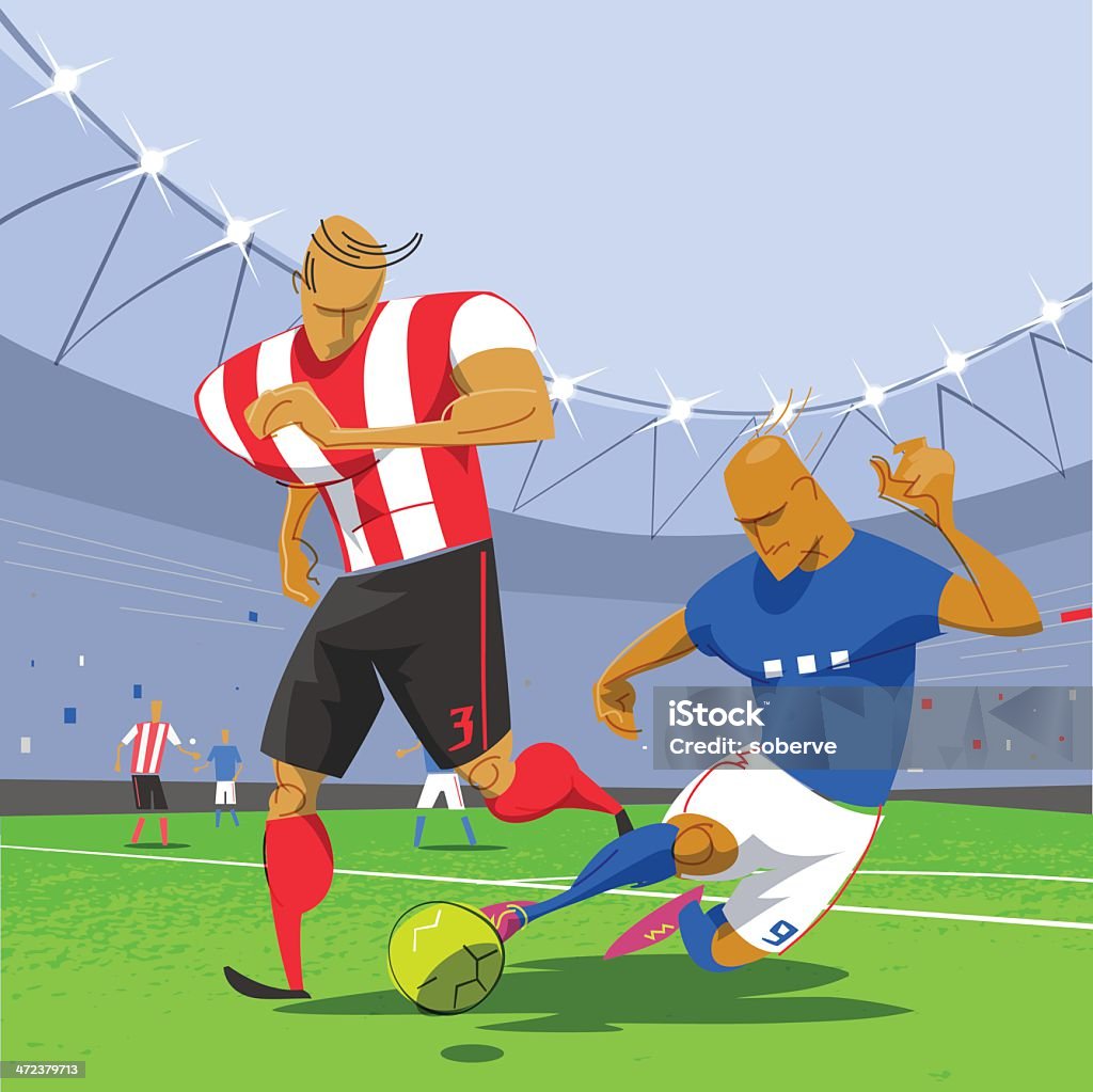 Football, jeu de Football - clipart vectoriel de Football libre de droits