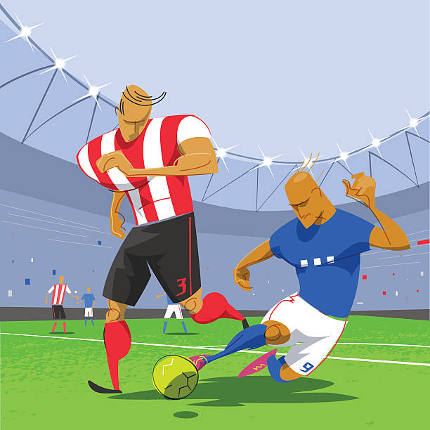 футбол футбол игра - traditional sport illustrations stock illustrations