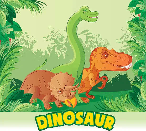 Vector illustration of Dinosaurs