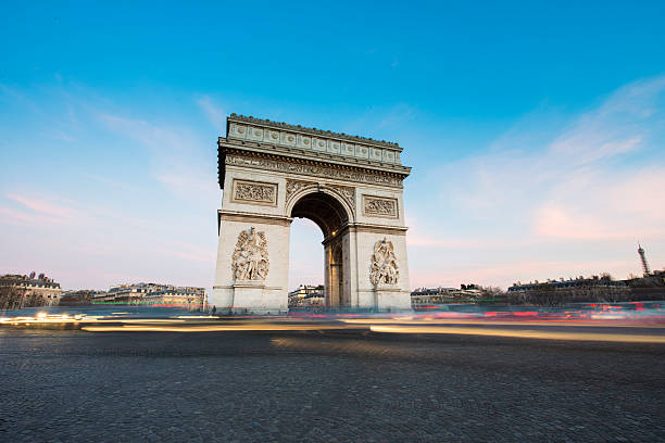 istock Arc de Triomphe, Paris. France. At Sunset 472380420