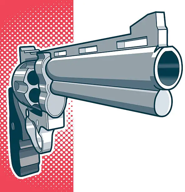Vector illustration of big gun