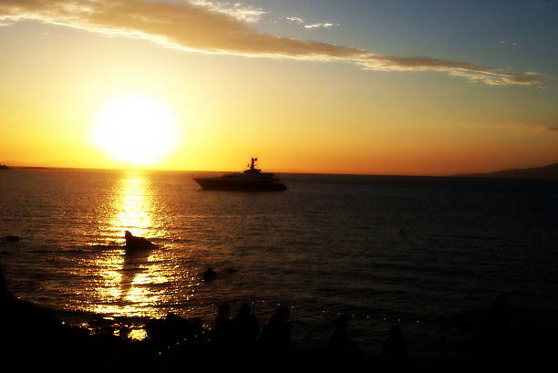 Ocean Sunset stock photo