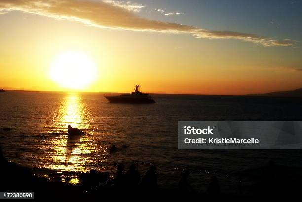 Ocean Sunset Stock Photo - Download Image Now - 2015, Adventure, Aegean Sea