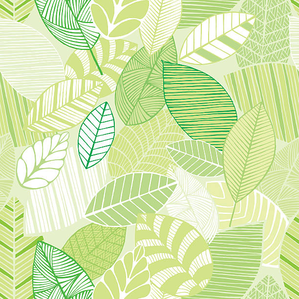 잎 패턴 - green abstract backgrounds leaf stock illustrations