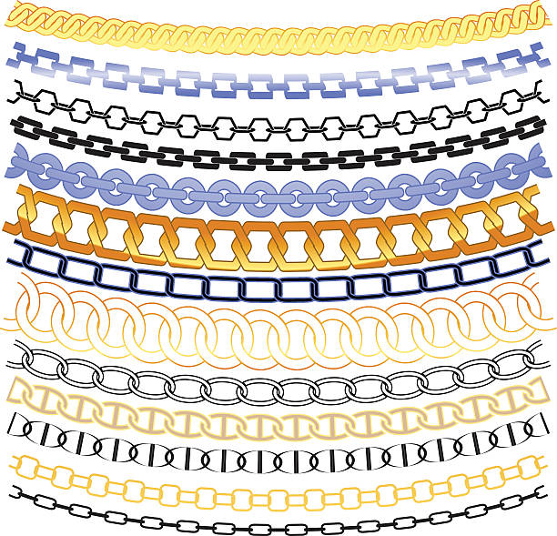 80+ Gold Chain Patterns Clip Art Stock Illustrations, Royalty-Free ...
