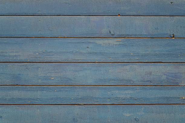 istock Painted ragged blue wooden wall background 472381366