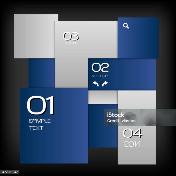 Blue Layout Stock Illustration - Download Image Now - Abstract, Banner ...