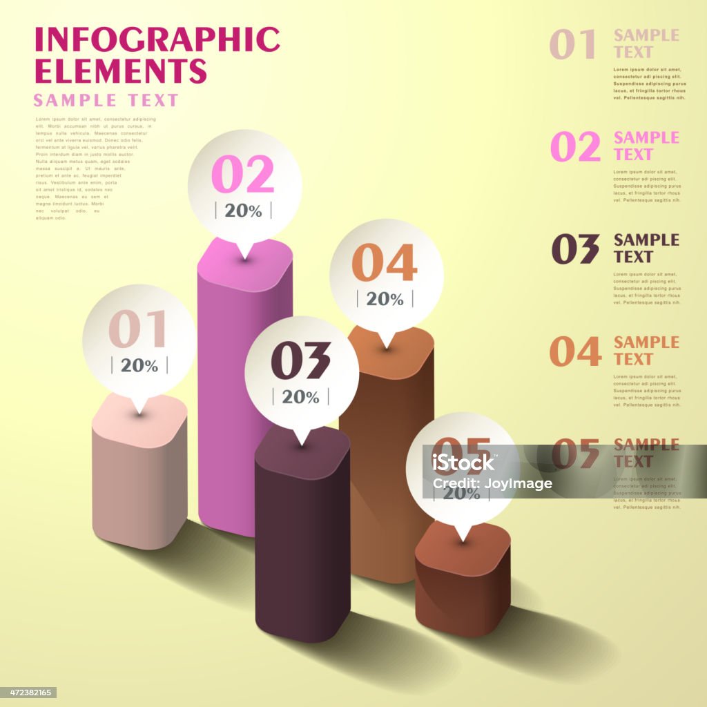 Abstract Bar Chart Infographics Stock Illustration - Download Image Now ...