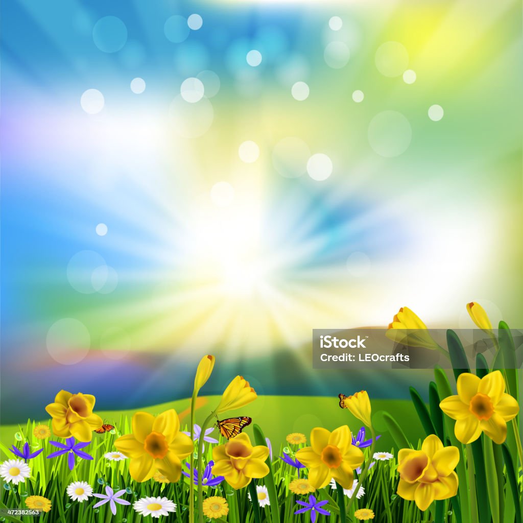 Spring Background Stock Illustration - Download Image Now - Beauty In ...