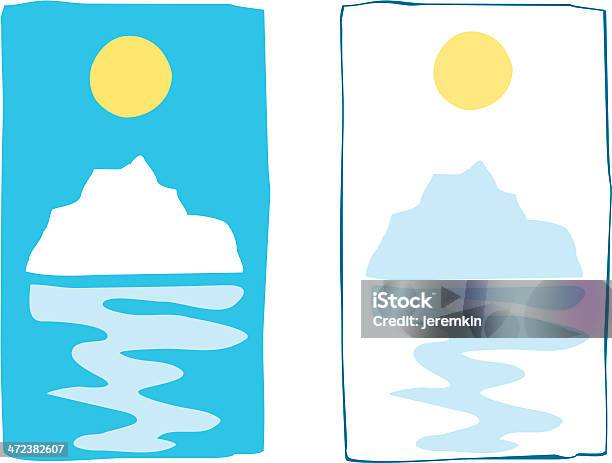 Icebergue Sol - Arte vetorial de stock e mais imagens de Icebergue - Formação de gelo - Icebergue - Formação de gelo, Alterações climáticas, Antártida