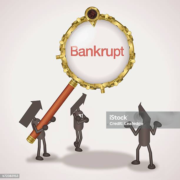 Bancarotta - Immagini vettoriali stock e altre immagini di Adulto - Adulto, Affari, Affari finanza e industria