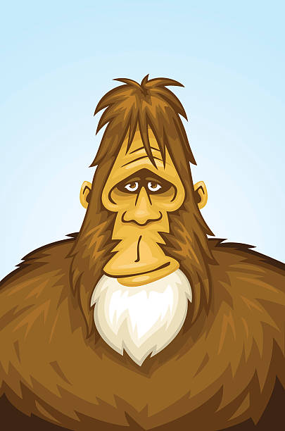 kind bigfoot illustration of a kind bigfoot yeti cartoons stock illustrations