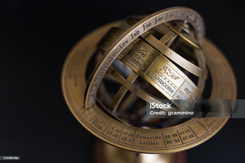 Astrolabe - Capricorn A view of an astrolabe - Capricorn Astrolabe Stock Photo